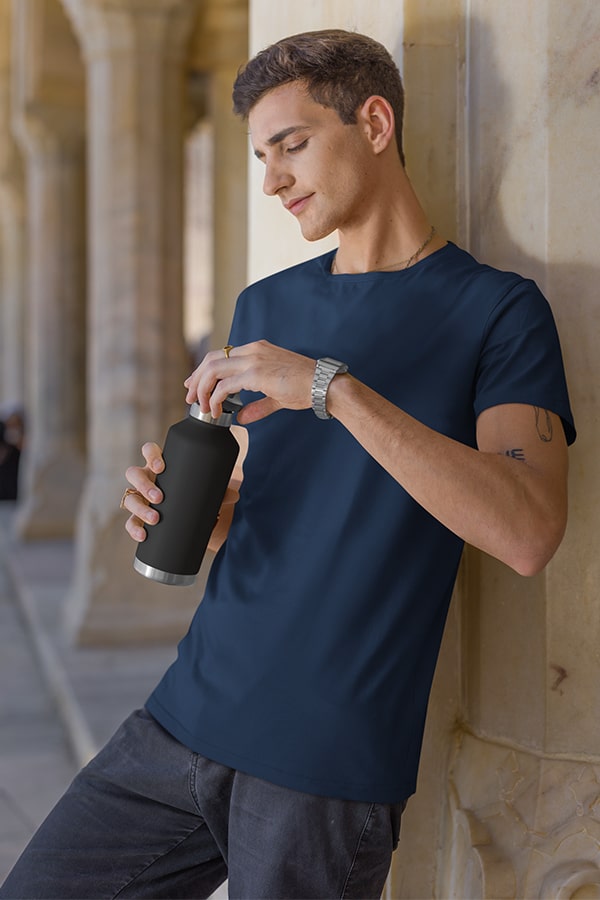 Regular Fit Nevy Blue T shirt