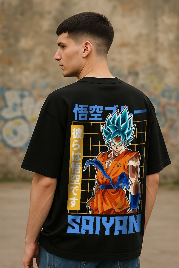 Oversized Anime Printed T shirt