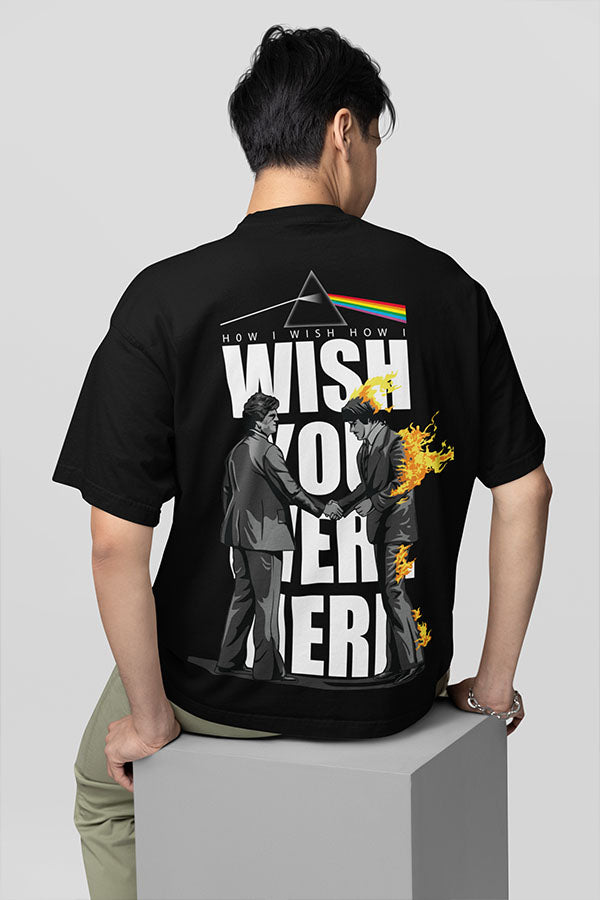 Oversized Black Music T shirt - Pink Floyd