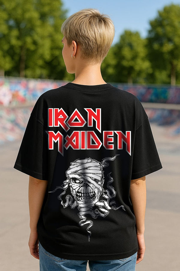 Oversized Iron Maiden Black T-shirt
