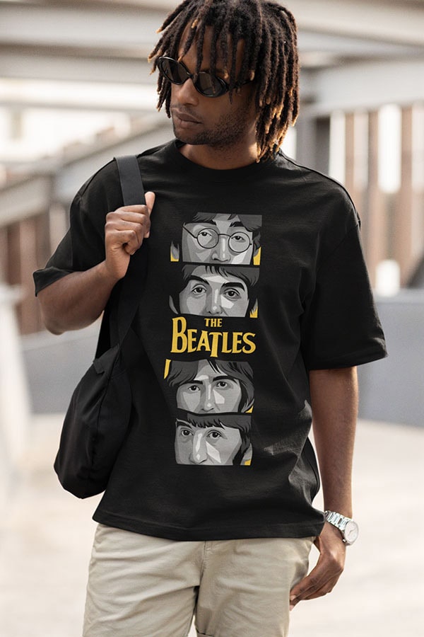 Oversized Music T shirt - Beatles