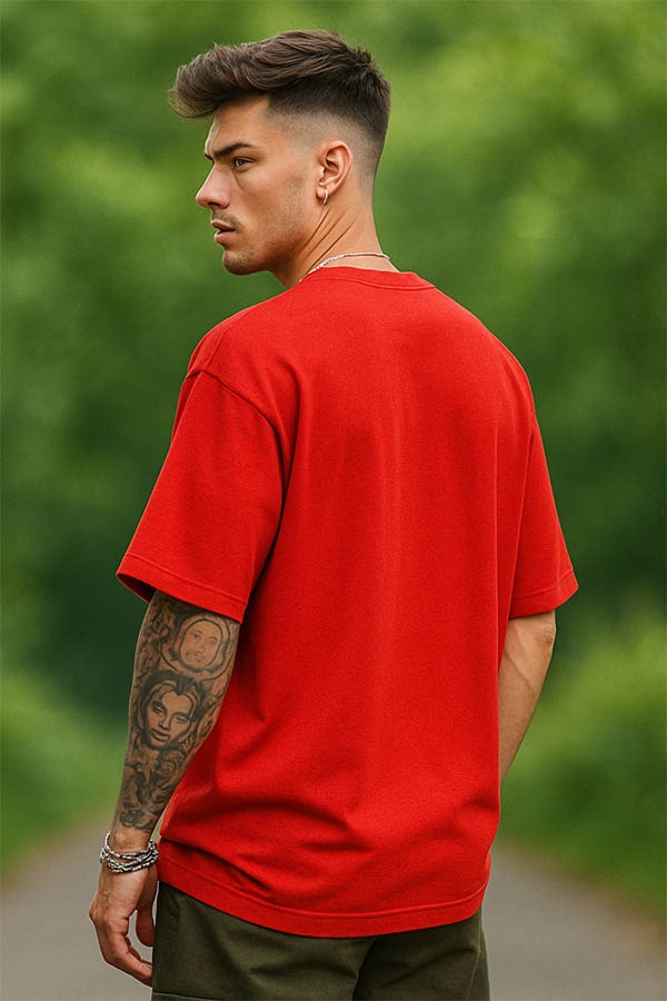 Oversized Premium Red T shirt